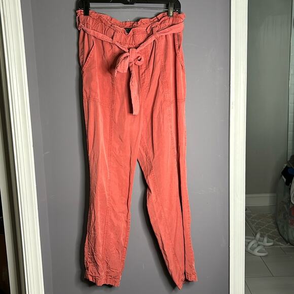 Social Standard by Sanctuary Red Baggy Paperbag Pants Size XL - Picture 9 of 9